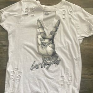 White design tee